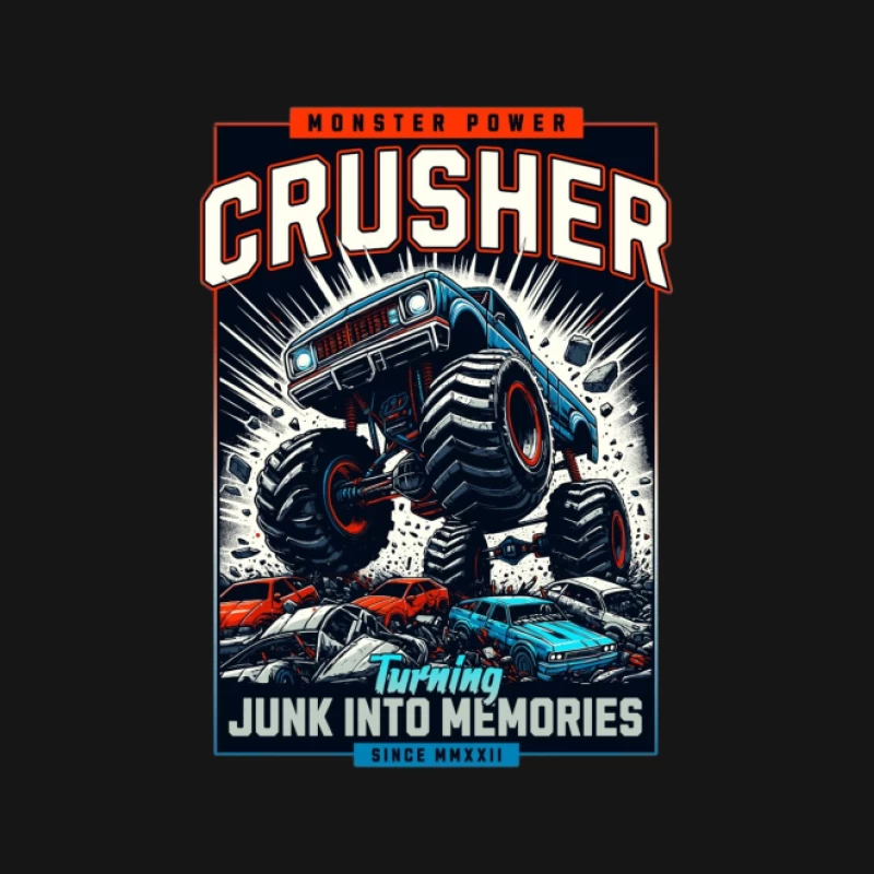 Art du Camion Monstre Écraseur Femme T-Shirt