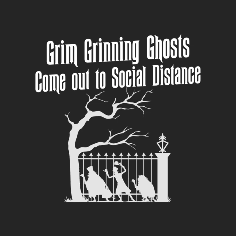 Grim Grinning Ghosts Come Out to Social Distance Female Pullover Sweatshirt