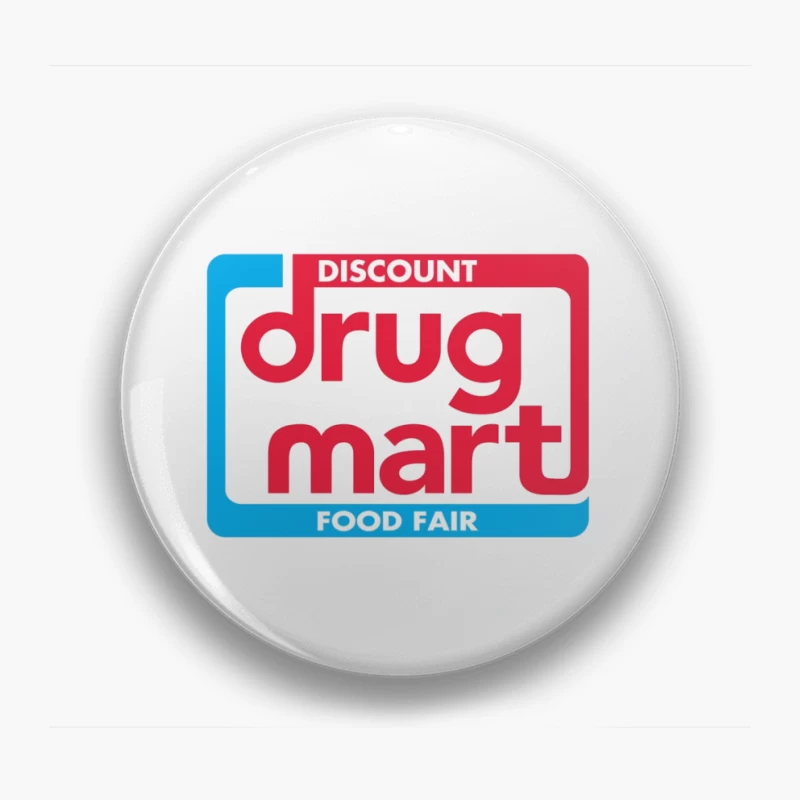 Discount Drug Mart Food Fair Vintage Retail Logo Pin