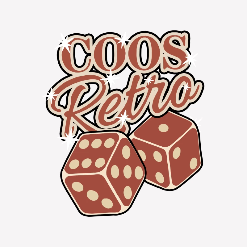 Retro Glückswürfel Design Herren T-Shirt