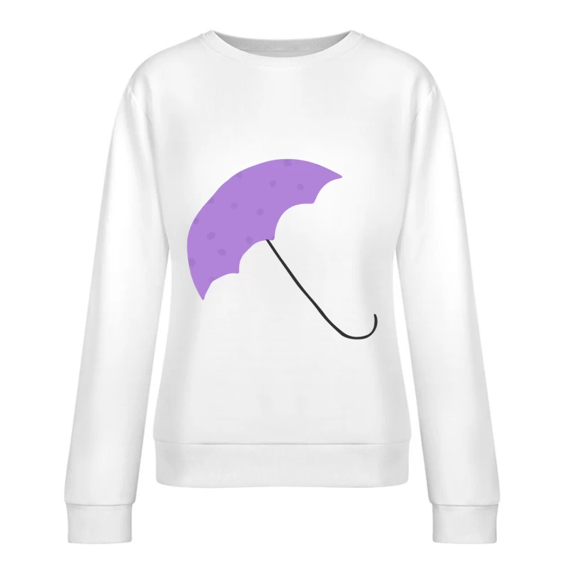Ombrelle violette avec motifs Femme Sweat-shirt à enfiler