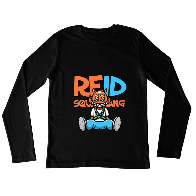 Reid Squid Gang Figuren Design Damen Langarm T-Shirt