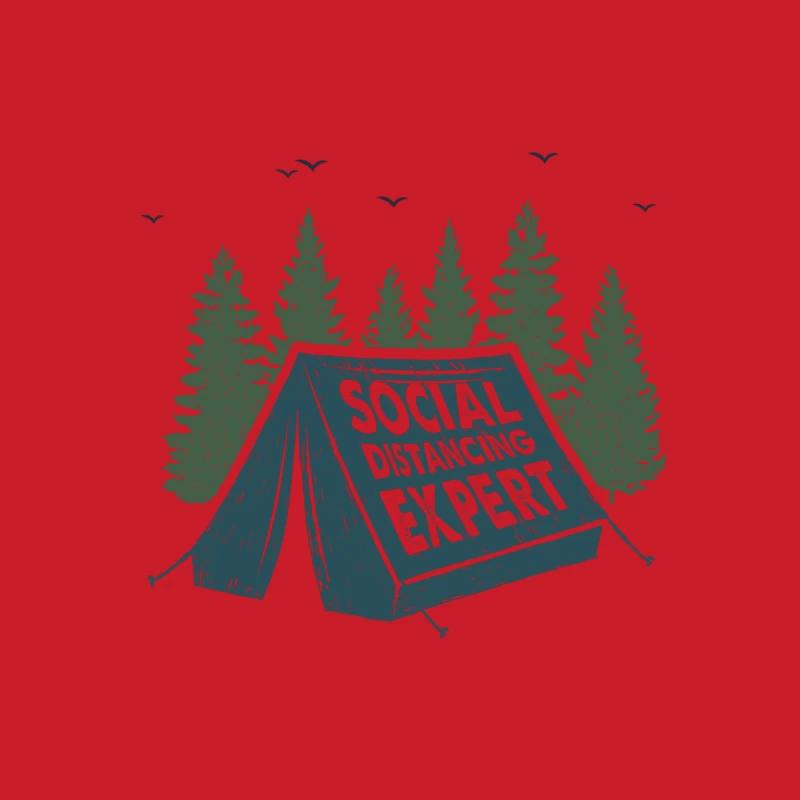 Expert en distanciation sociale en camping Homme Sweat à capuche