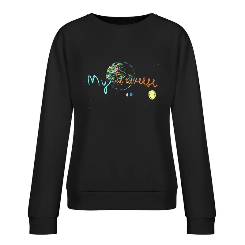 Coldplay My Universe Lyrics Female Pullover Sweatshirt