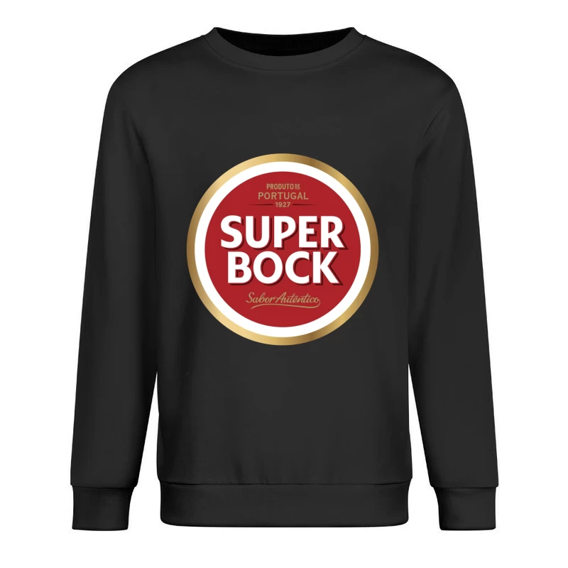 Super Bock Portuguese Beer Brand Logo Design from 1927 Male Pullover Sweatshirt