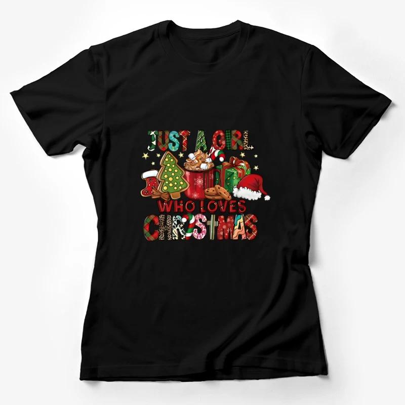 Weihnachtsfreude für Mädchen Damen T-Shirt