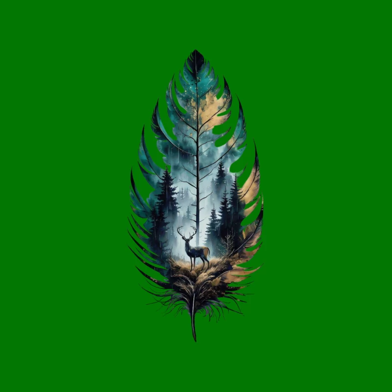 Nature-Inspired Art with Deer and Forest Mouse Pad