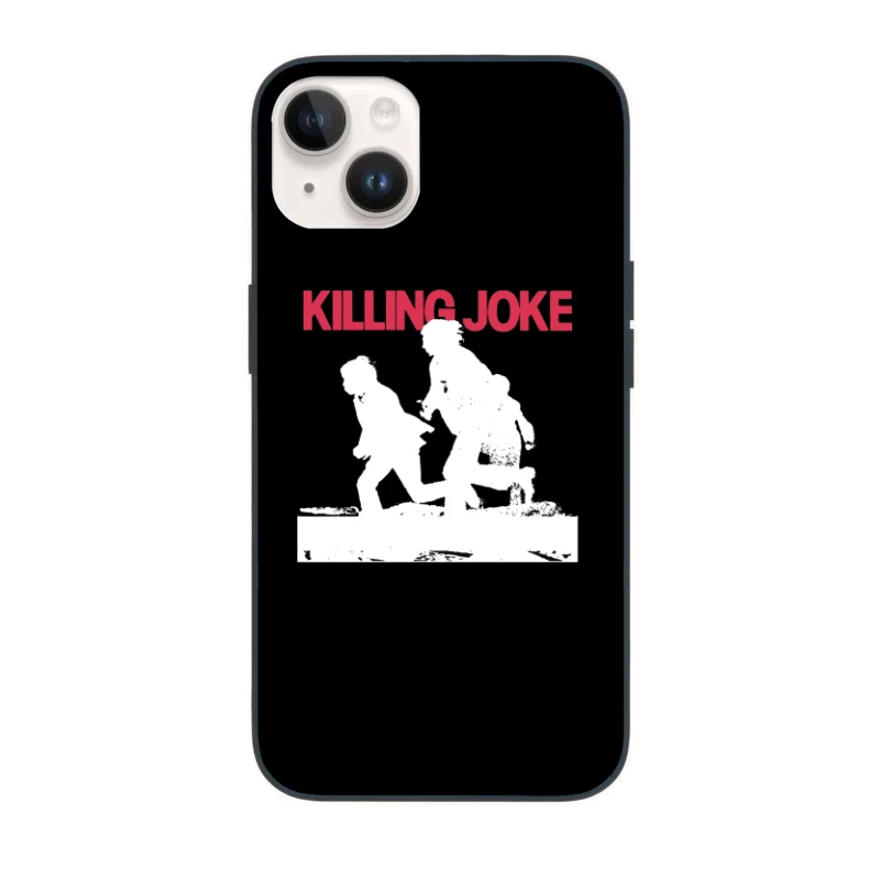 Killing Joke Post-Punk Album Cover with White Silhouettes iPhone Case