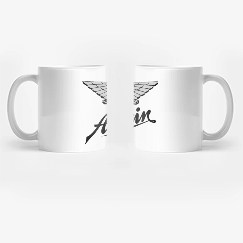 Vintage Austin Motorcycle Company Winged Logo Design Coffee Mug