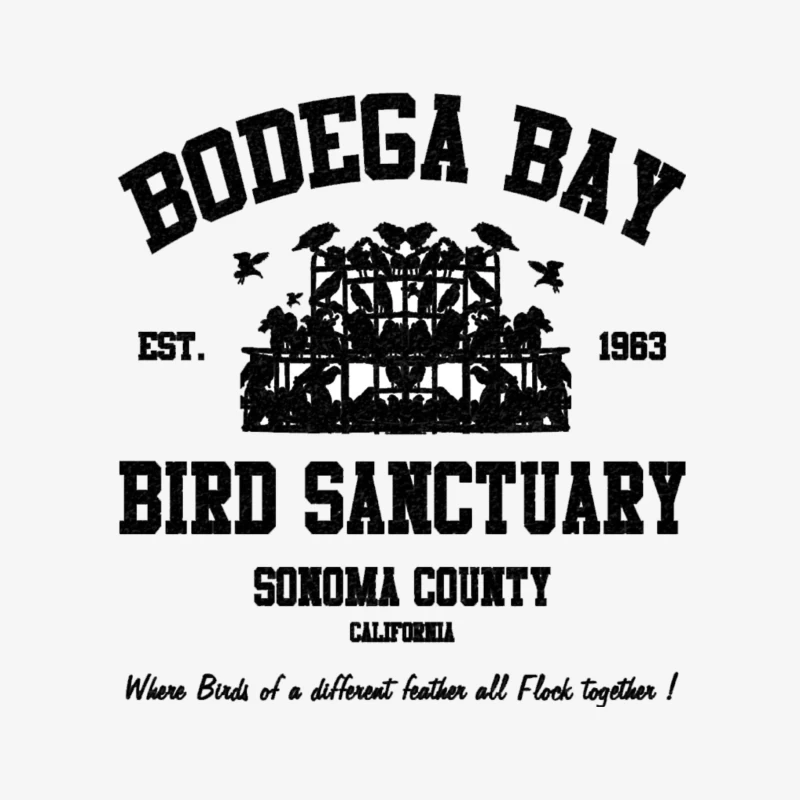 BODEGA BAY BIRD SANCTUARY 2 Male Pullover Sweatshirt
