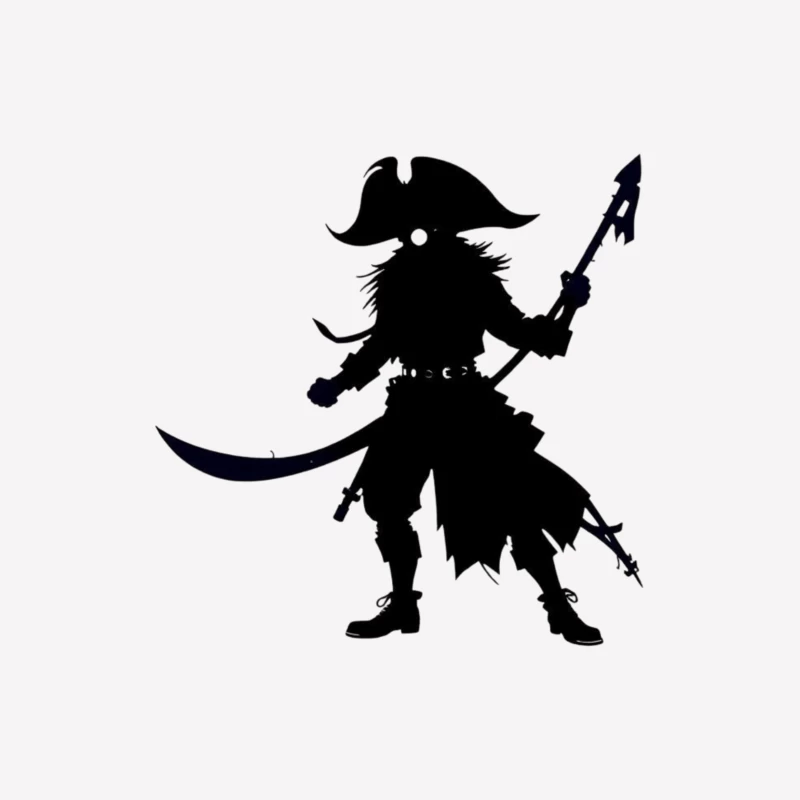 Pirates shillouettes Male T-Shirt