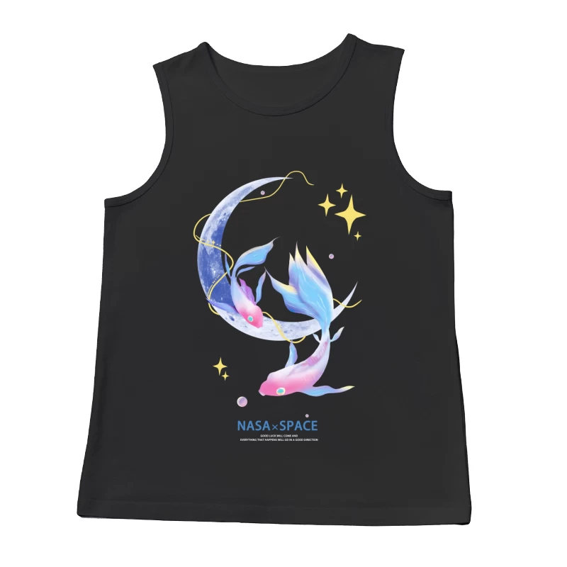 Traumhafte Fische um Mond und Sterne Herren Tanktops