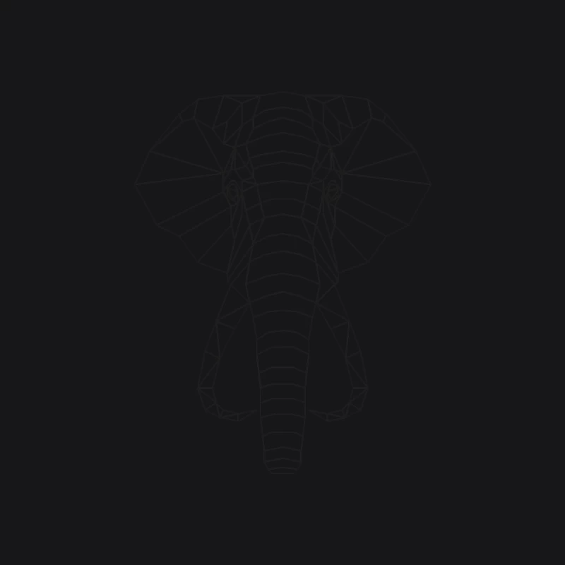 Design géométrique d'éléphant en filaire Homme Sweat à capuche