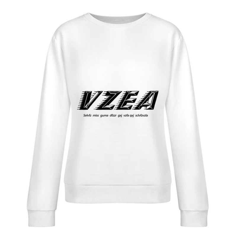 VZEA Design mit Slogan Damen Pullover Sweatshirt