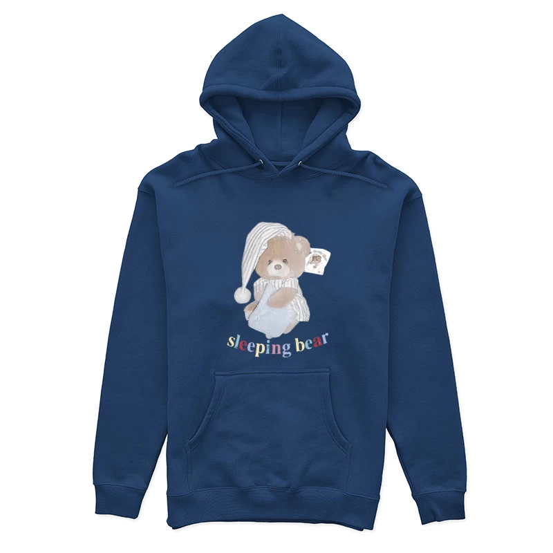 Schlafender Bär mit Schlafmütze Damen Pullover Hoodie