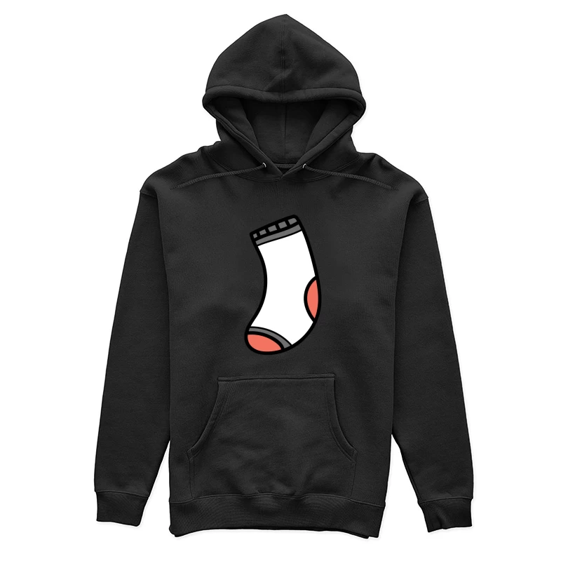 Chaussette blanche avec motifs colorés Femme Sweat à capuche