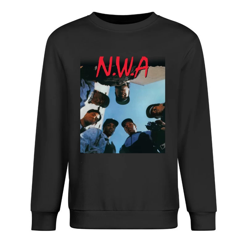 N.W.A Group Circle Low-Angle Photo Against Blue Sky Male Pullover Sweatshirt