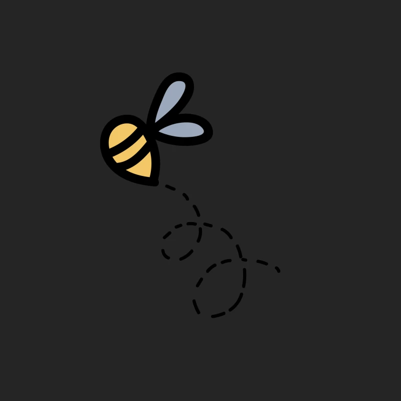 Abeille mignonne avec sentier Homme Sweat-shirt à enfiler