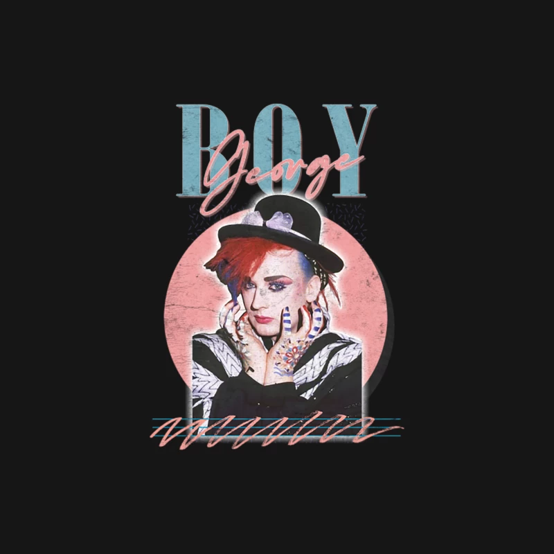 Boy George Vintage Style 80s Fan Art Design Male Long Sleeve T-Shirt