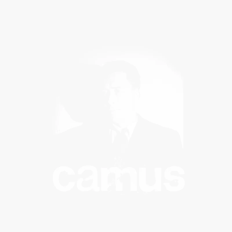 Albert Camus  Aesthetic Fan Art Design Cotton Tote Bag
