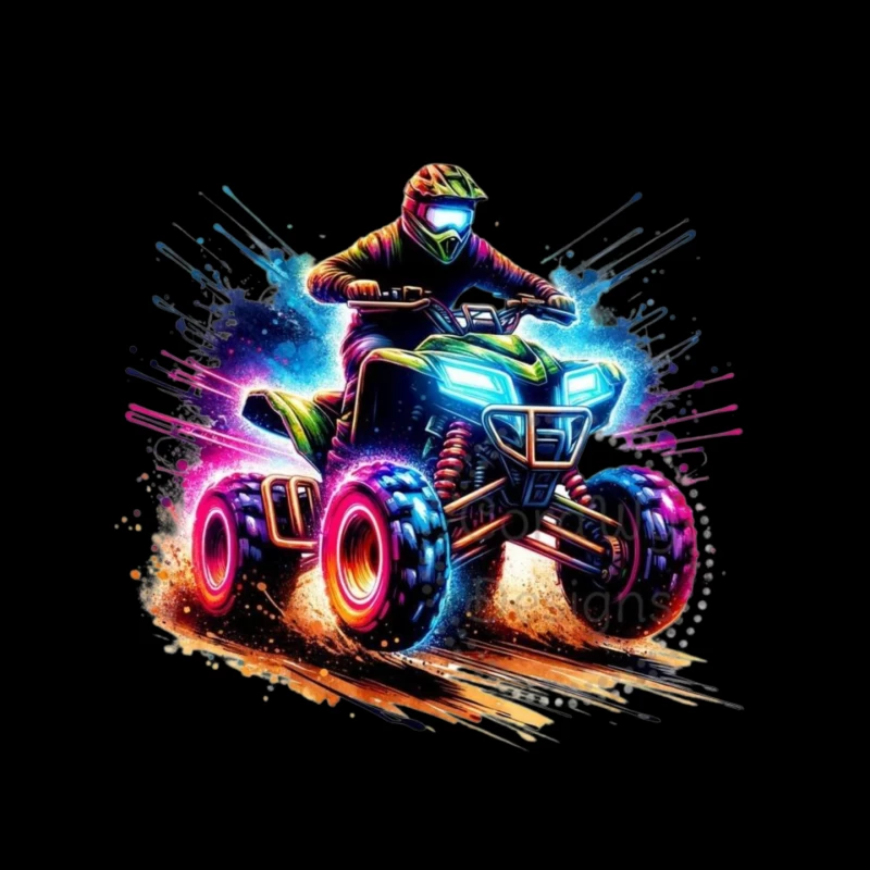 Exciting ATV Rider in Action Mouse Pad