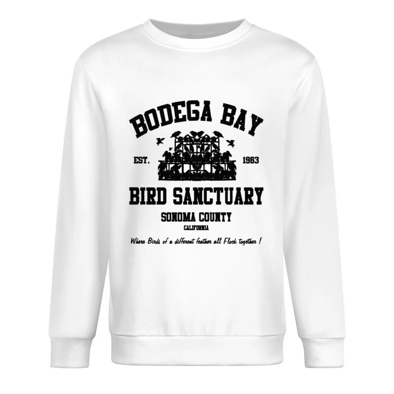 BODEGA BAY BIRD SANCTUARY 2 Male Pullover Sweatshirt