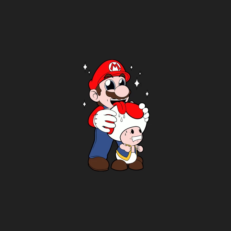 Mario Embracing Mushroom: Iconic Nintendo Character Bucket Hat