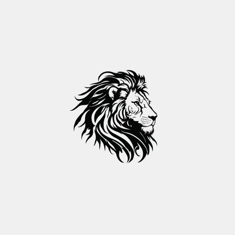 Design de Silhouette de Lion Homme Débardeur
