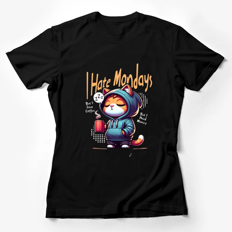 Katzen-Montagsstimmung mit Kaffee Damen T-Shirt