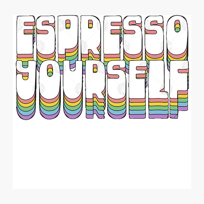 Espresso Yourself  Typographic Design Throw Pillow