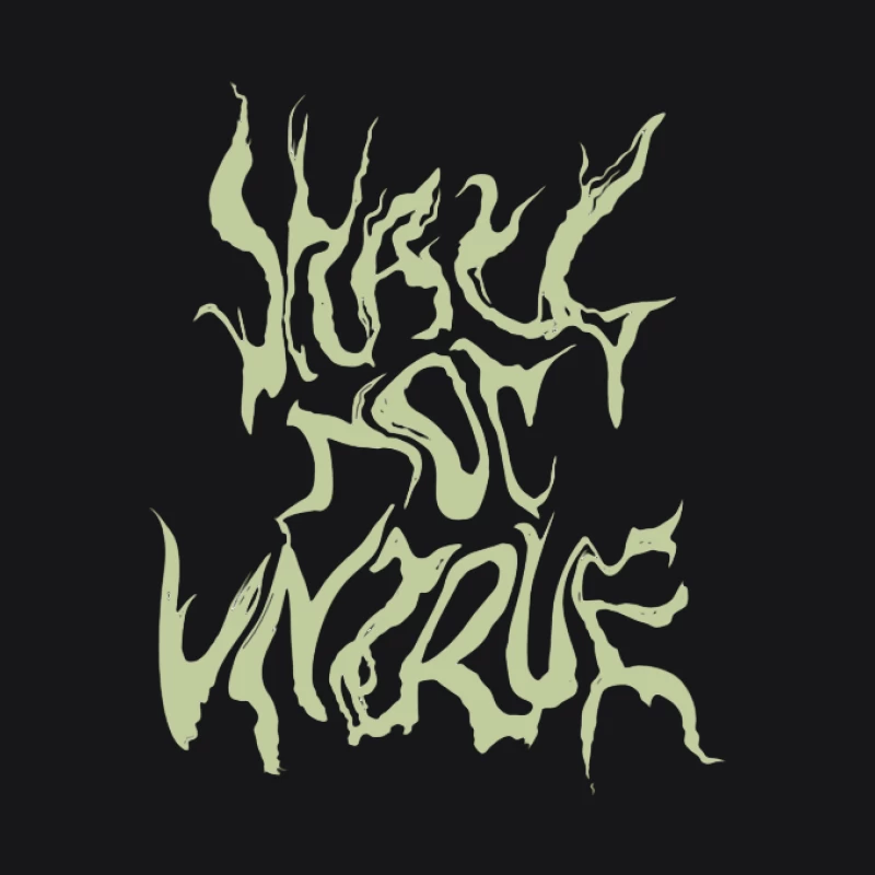 Grün verformte Schrift Herren Pullover Hoodie