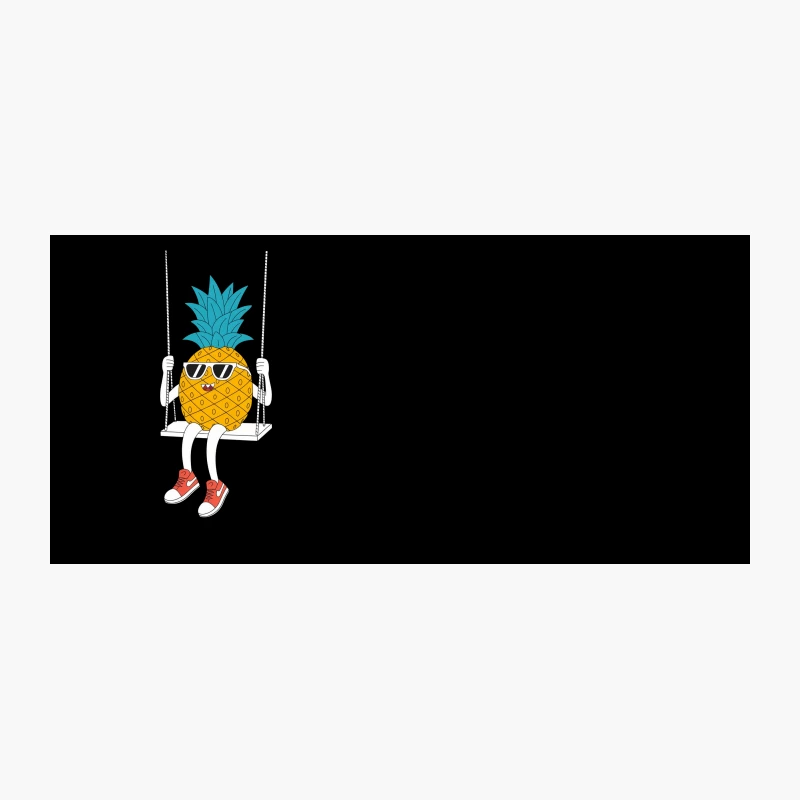 Cool Pineapple Swinging in Summer Coffee Mug