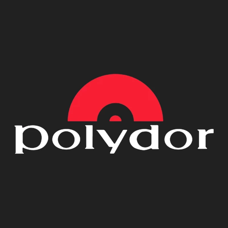 Polydor Records Company Logo with Red Semicircle Design Bucket Hat