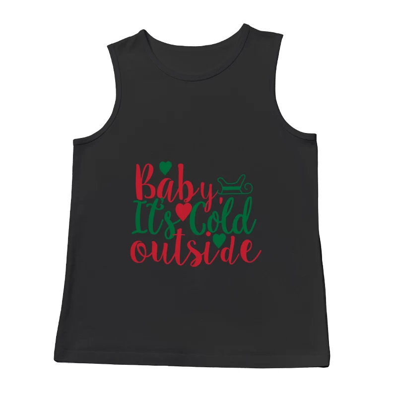 Design de Noël: Bébé, il fait froid dehors Homme Débardeur