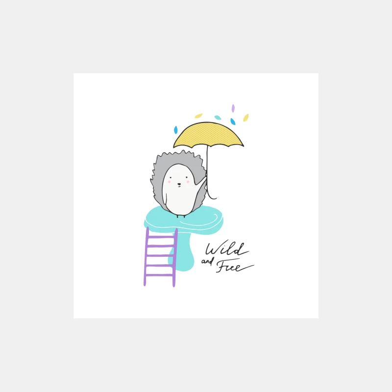 Hérisson mignon avec parapluie Homme Débardeur
