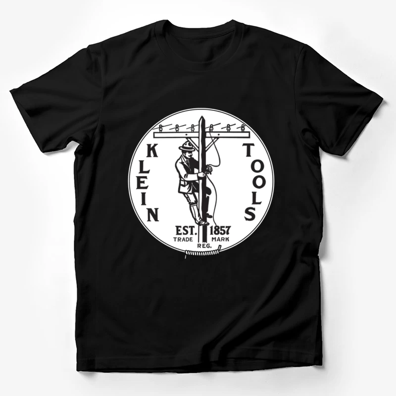 Klein Tools Vintage Lineman Logo Est. 1857 Male T-Shirt