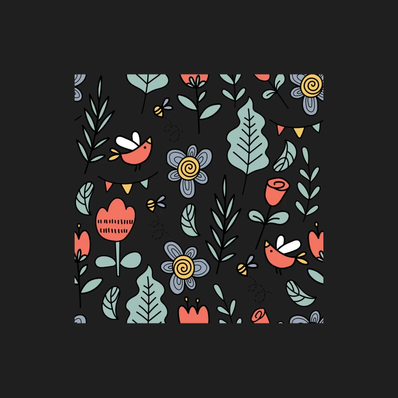 Motif floral vibrant avec oiseaux Homme Débardeur