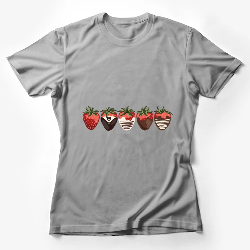 Erdbeeren mit Schokoladenüberzug Damen T-Shirt