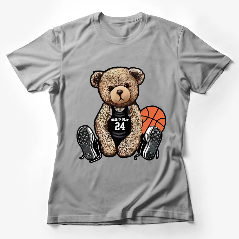 Basketball Teddy mit Trikot und Sneakers Damen T-Shirt