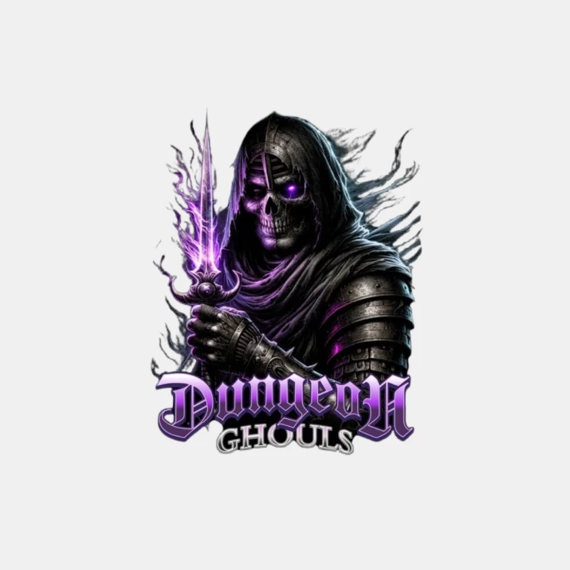 Ethereal Dark Knight with Purple Magic - Dungeon Ghouls Male Tank Top