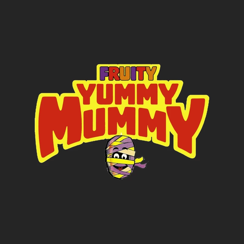 Fruity Yummy Mummy Cartoon Character Logo Male Pullover Sweatshirt