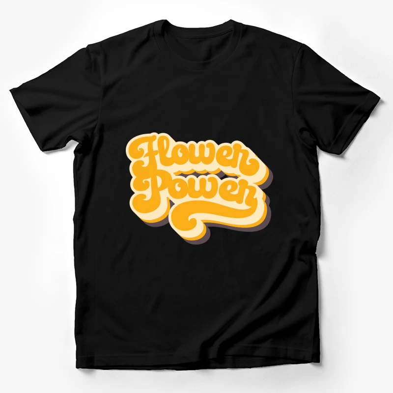 Flower Power Retro Design Herren T-Shirt