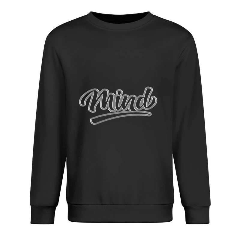 Stylish Typography Design Male Pullover Sweatshirt