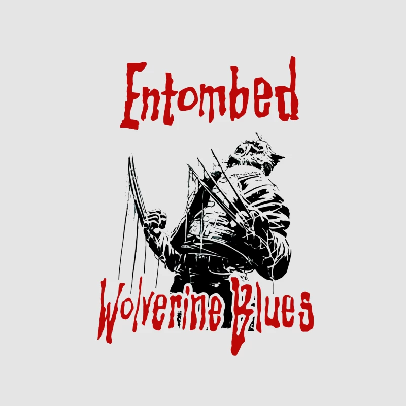 Entombed Wolverine Blues Retro Male Pullover Hoodie