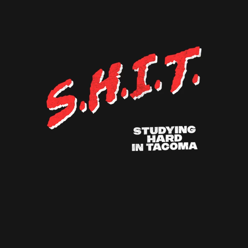 D.A.R.E. - SHIT  Studying Hard in Tacoma Parody Design Male Long Sleeve T-Shirt