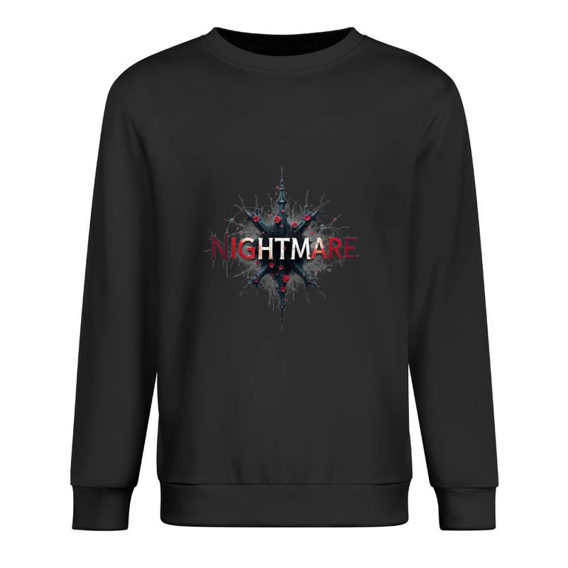 Nightmare Horror Graphic Design Male Pullover Sweatshirt