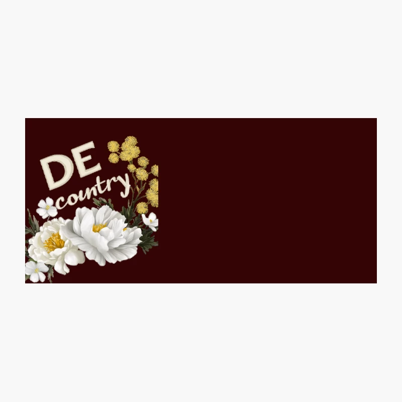 Rustic Country Floral Typography Design Coffee Mug