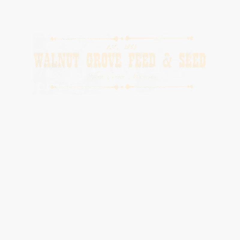 Walnut Grove Feed & Seed, distressed Cotton Tote Bag