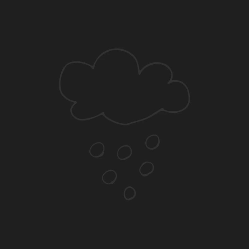 Nuage pluvieux dessiné à la main Homme Débardeur