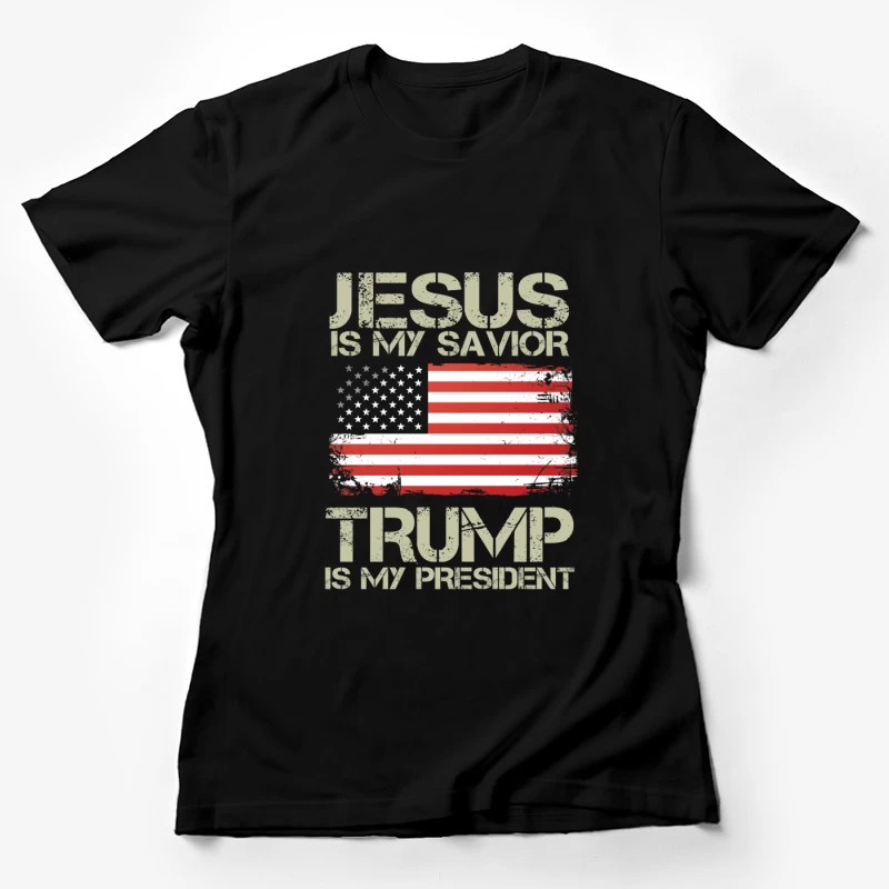 Foi et politique : Jésus et Trump Femme T-Shirt
